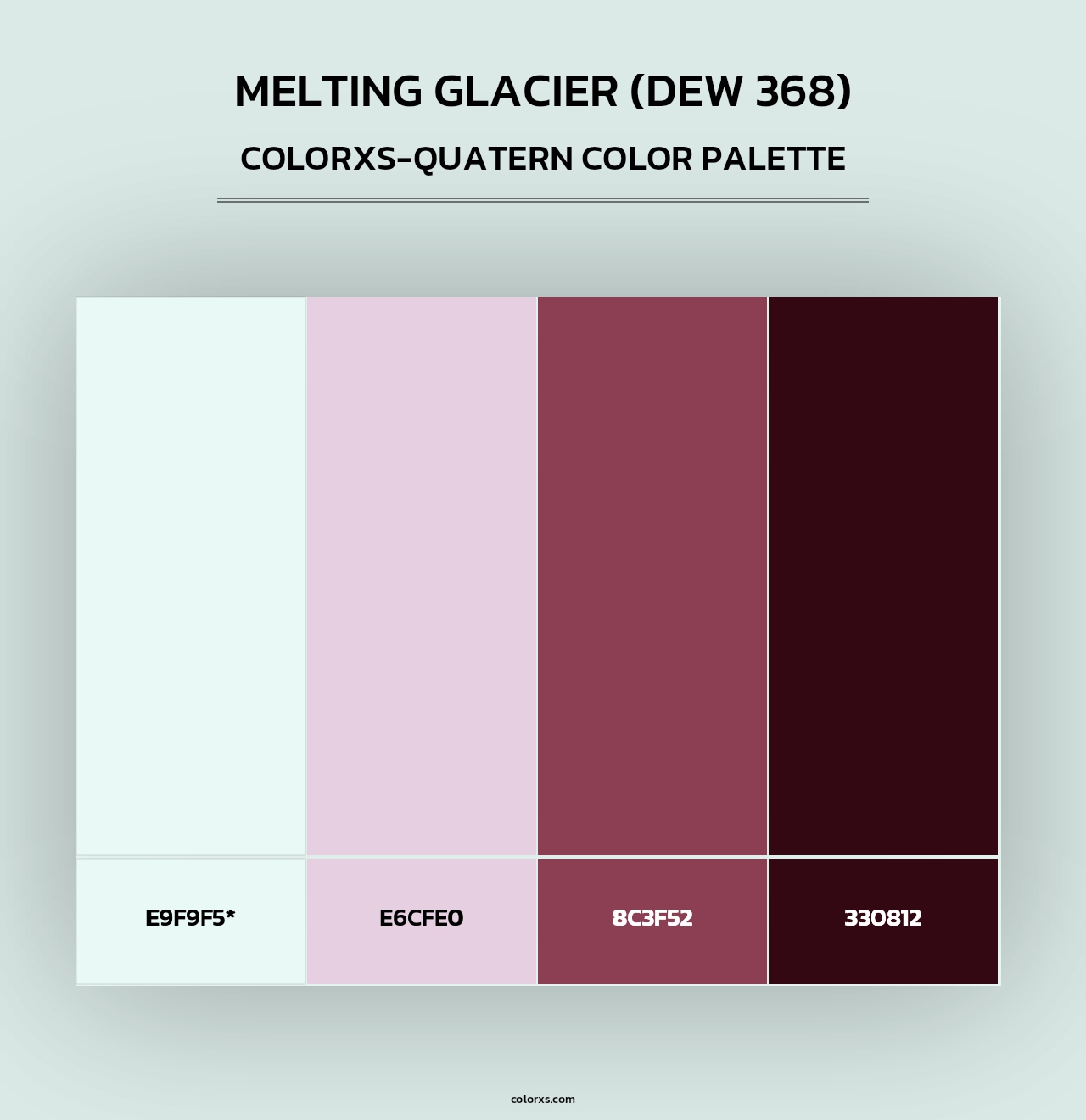 Melting Glacier (DEW 368) - Colorxs Quad Palette