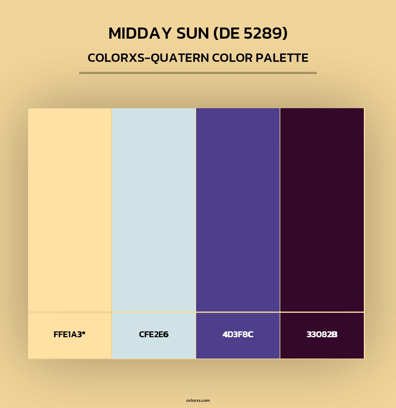 Midday Sun (DE 5289) - Colorxs Quad Palette