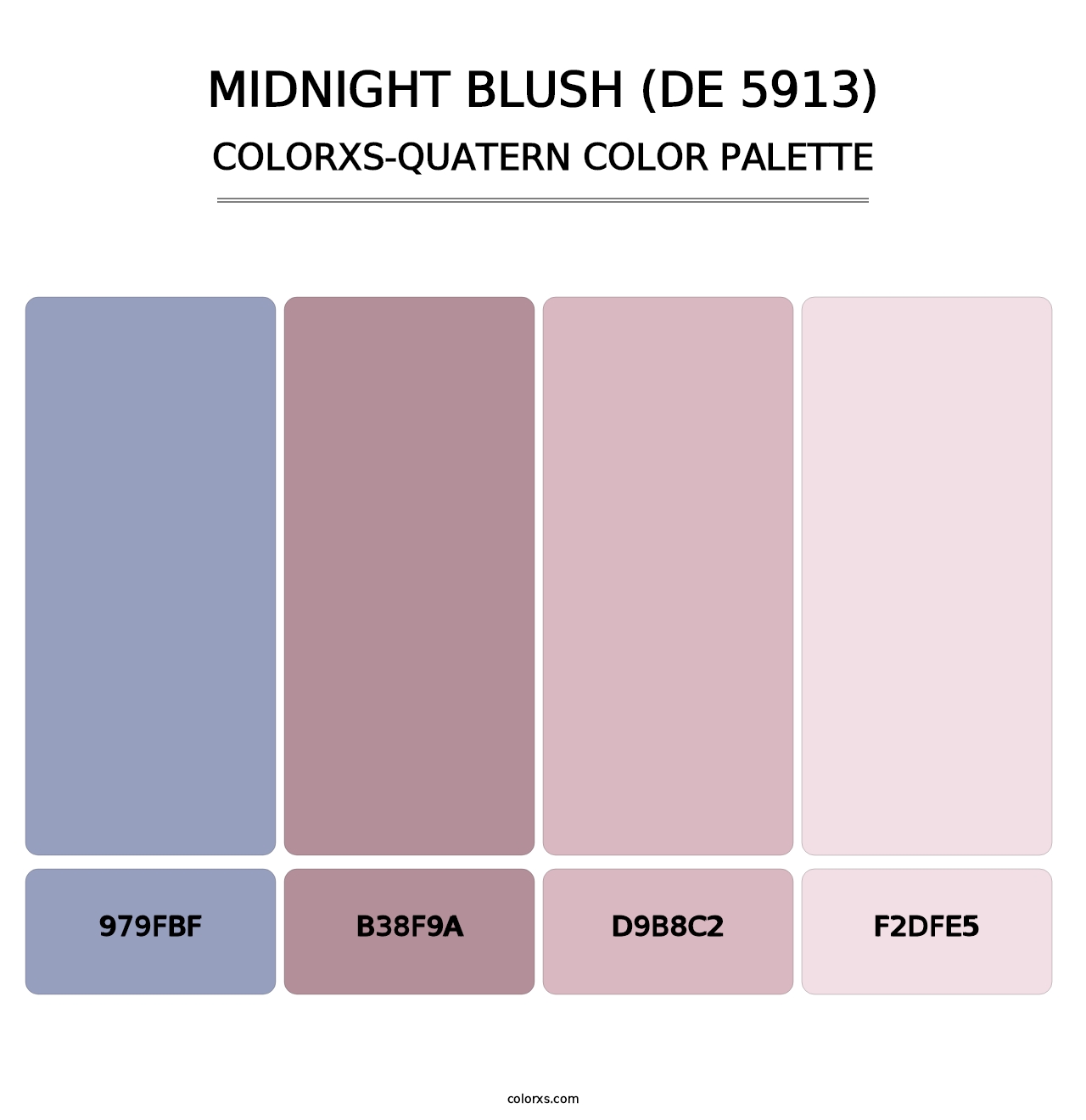 Midnight Blush (DE 5913) - Colorxs Quatern Palette