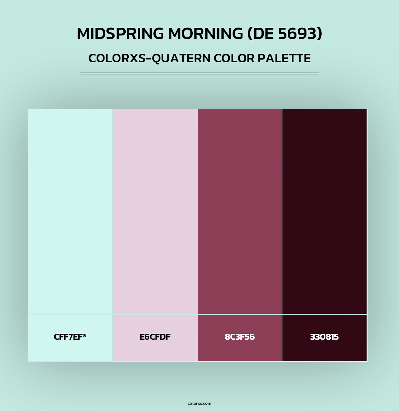 Midspring Morning (DE 5693) - Colorxs Quad Palette