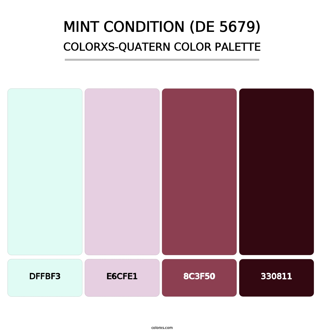 Mint Condition (DE 5679) - Colorxs Quatern Palette