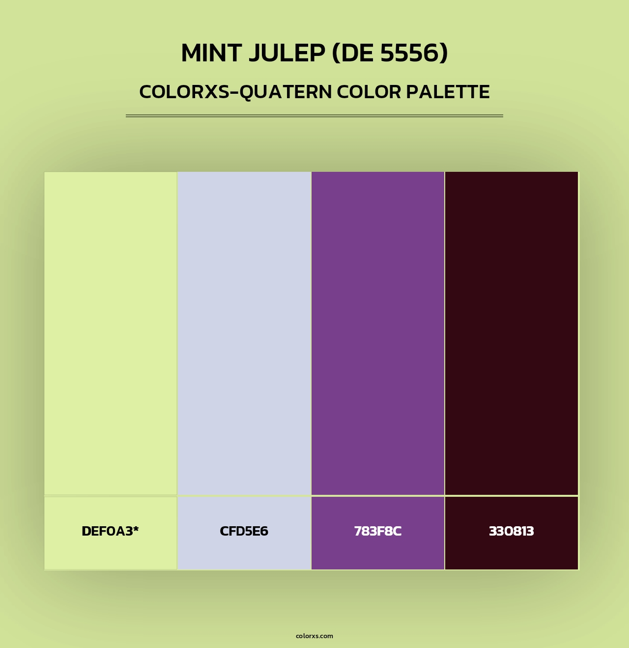 Mint Julep (DE 5556) - Colorxs Quad Palette