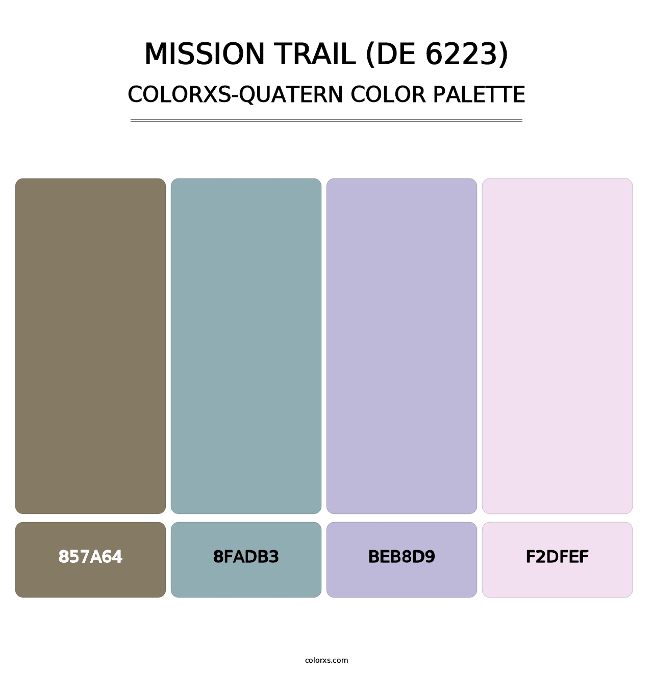 Mission Trail (DE 6223) - Colorxs Quatern Palette