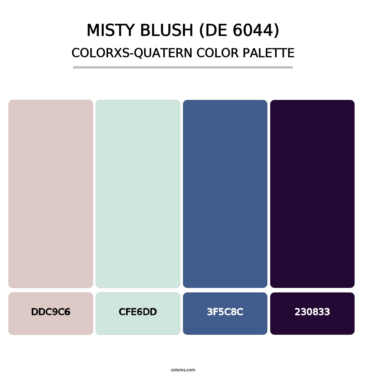 Misty Blush (DE 6044) - Colorxs Quatern Palette