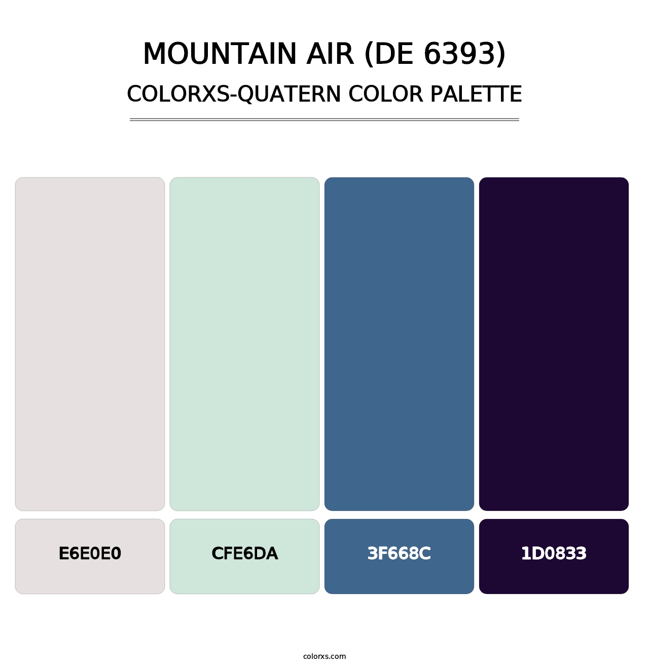 Mountain Air (DE 6393) - Colorxs Quatern Palette