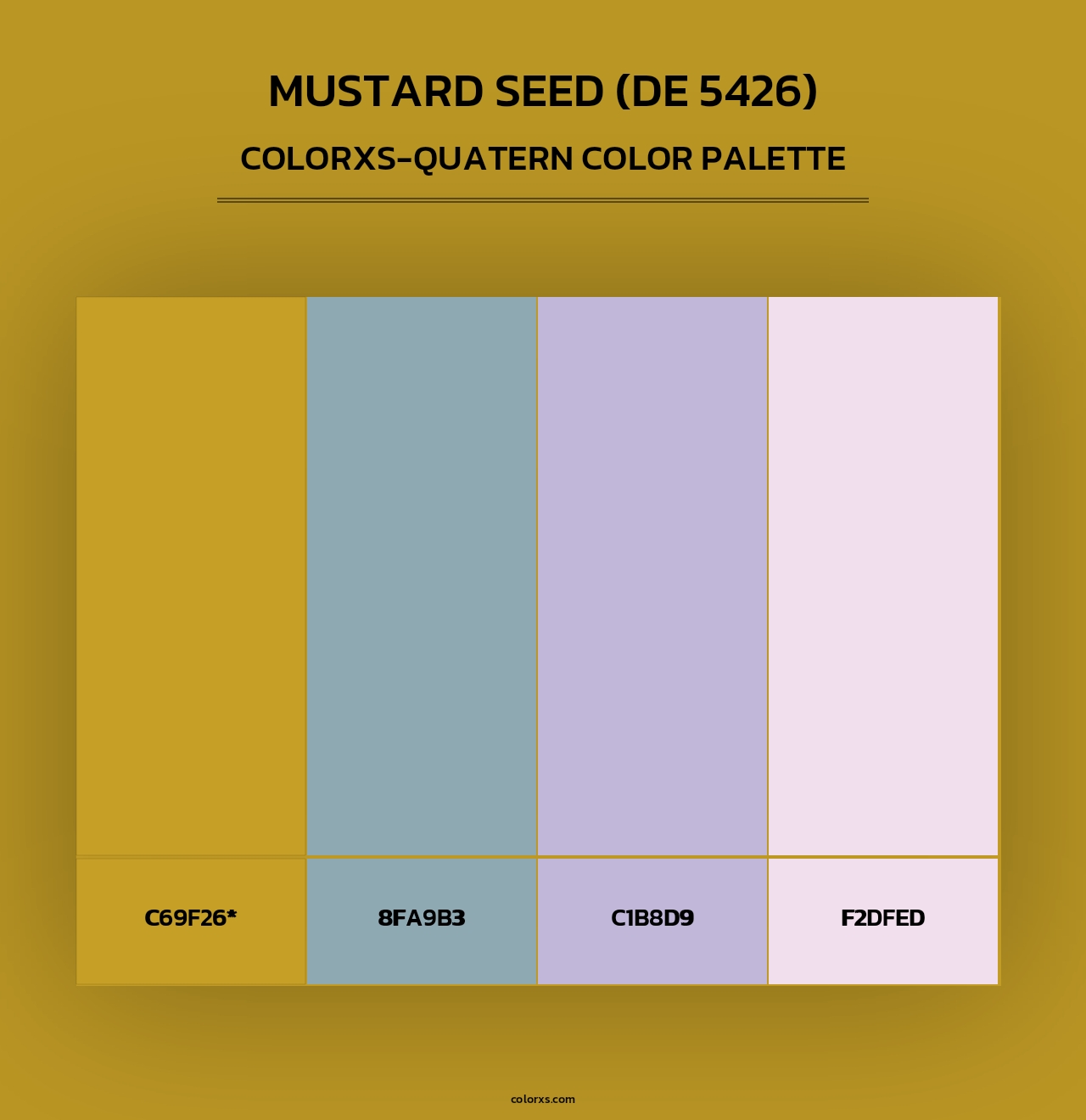 Mustard Seed (DE 5426) - Colorxs Quad Palette