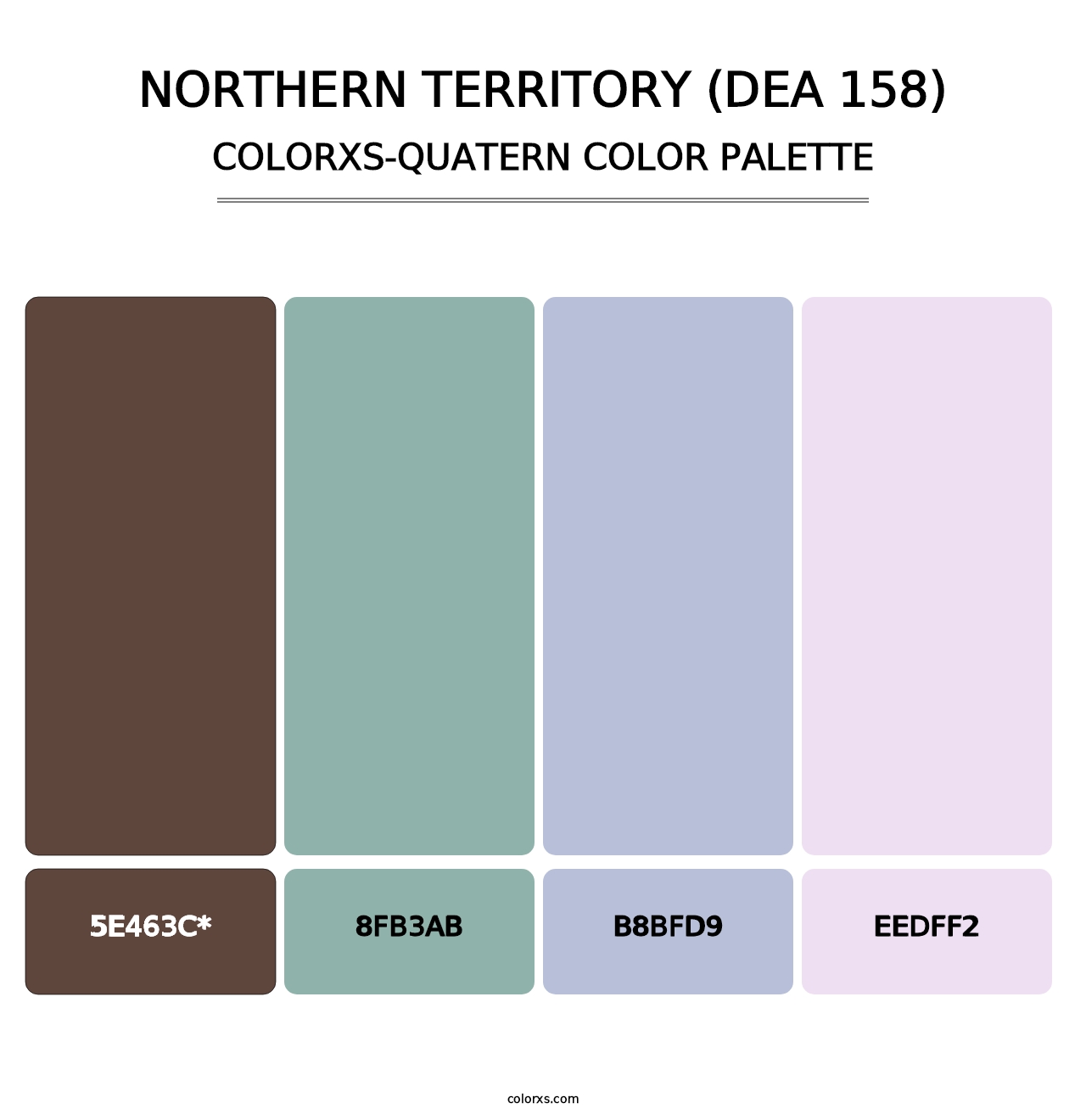 Northern Territory (DEA 158) - Colorxs Quatern Palette