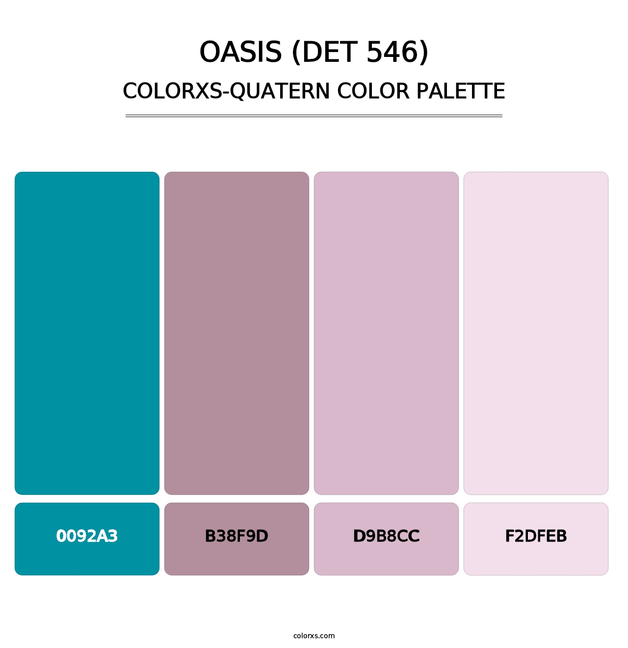 Oasis (DET 546) - Colorxs Quatern Palette