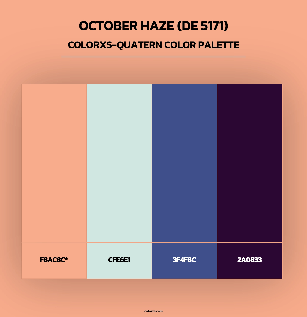 October Haze (DE 5171) - Colorxs Quad Palette