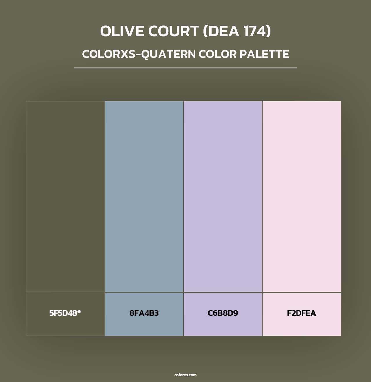 Olive Court (DEA 174) - Colorxs Quad Palette