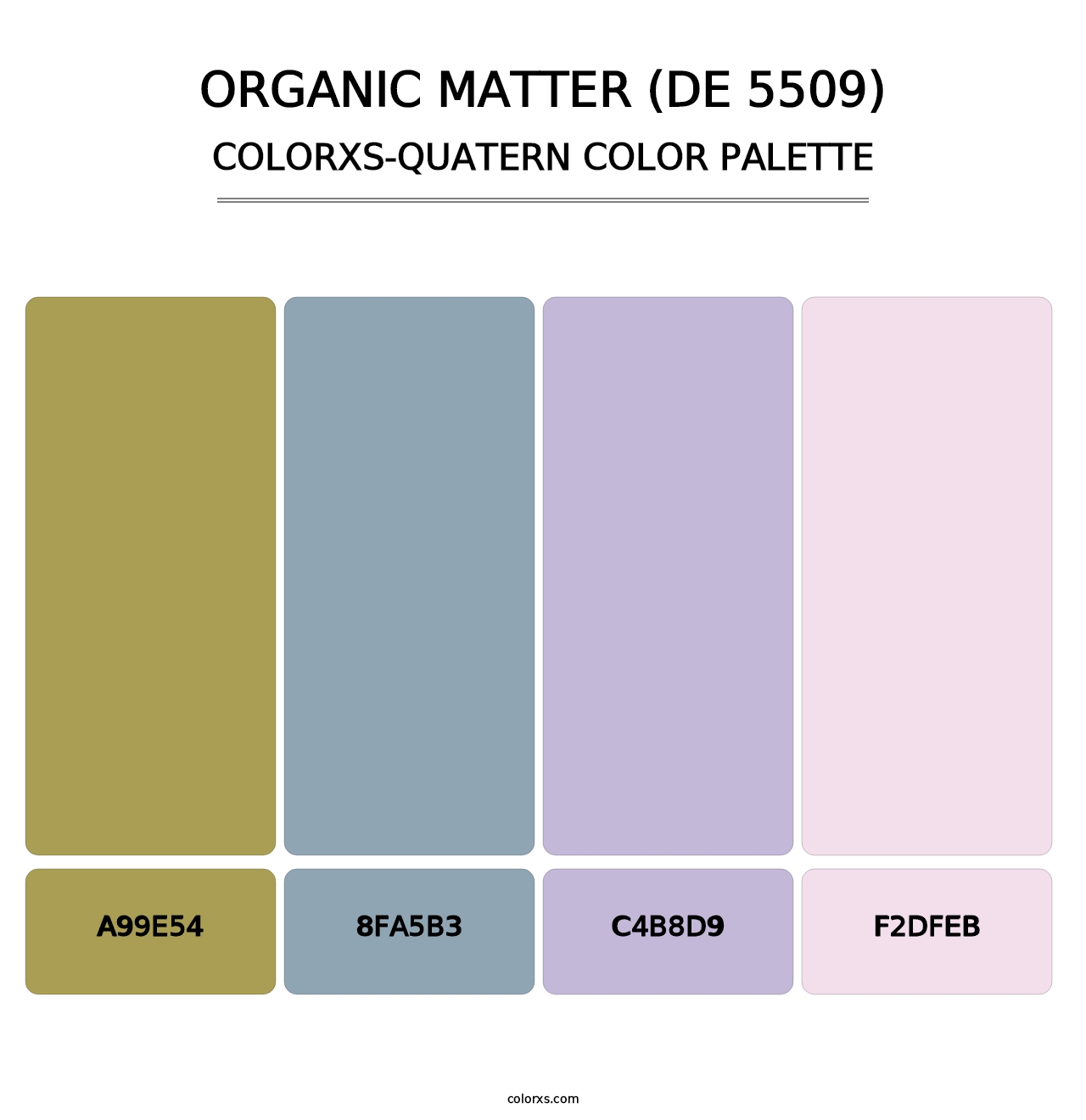 Organic Matter (DE 5509) - Colorxs Quatern Palette