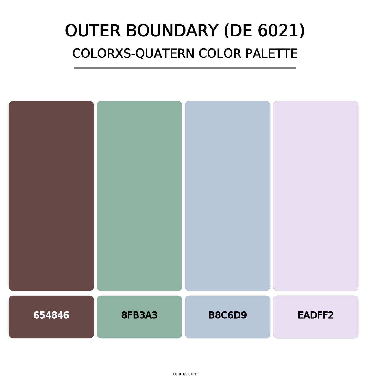 Outer Boundary (DE 6021) - Colorxs Quatern Palette