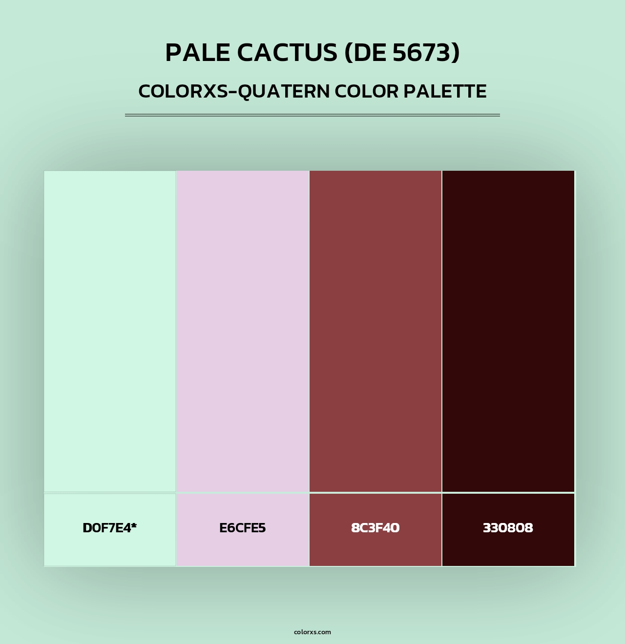 Pale Cactus (DE 5673) - Colorxs Quad Palette