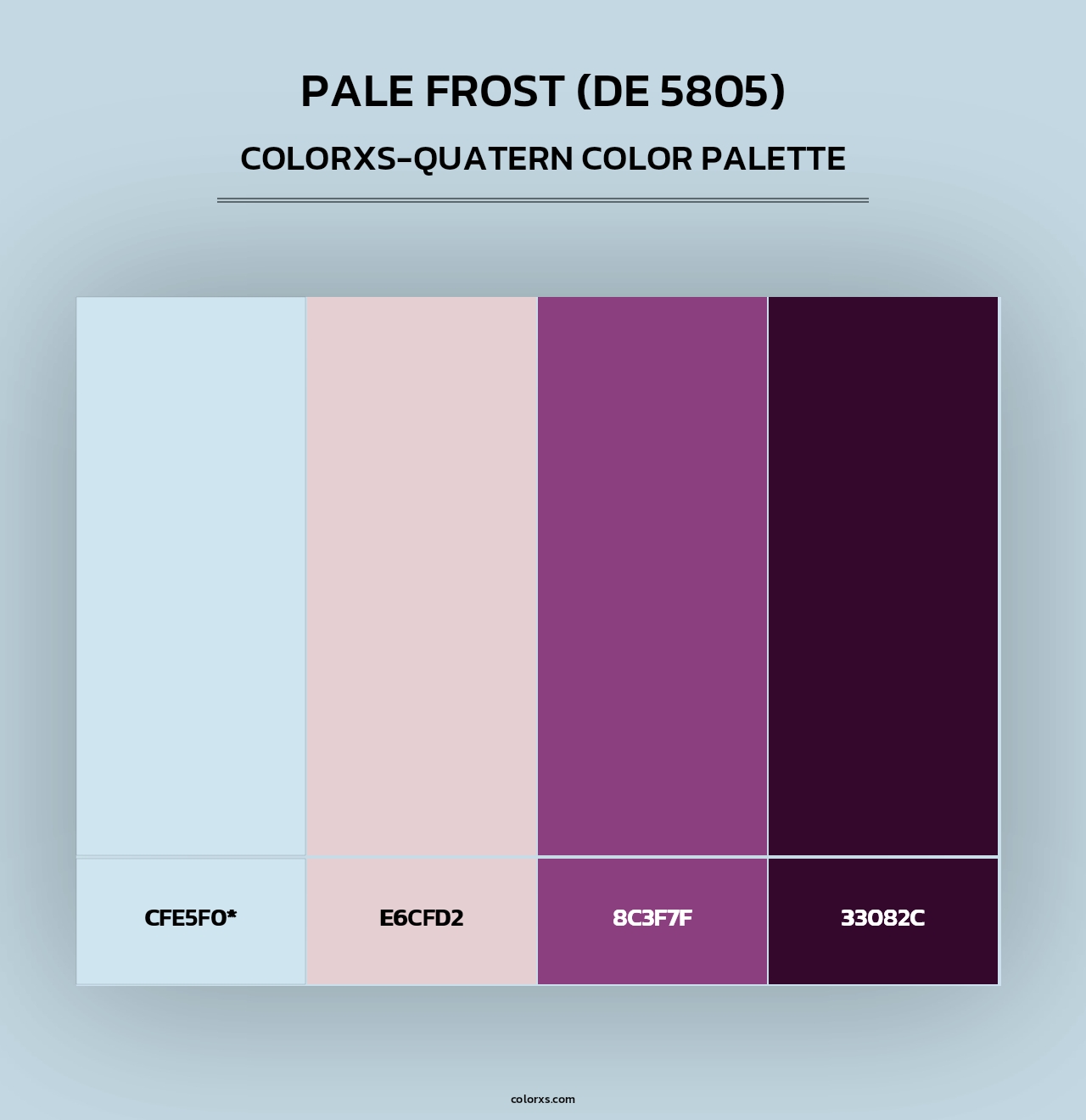 Pale Frost (DE 5805) - Colorxs Quad Palette