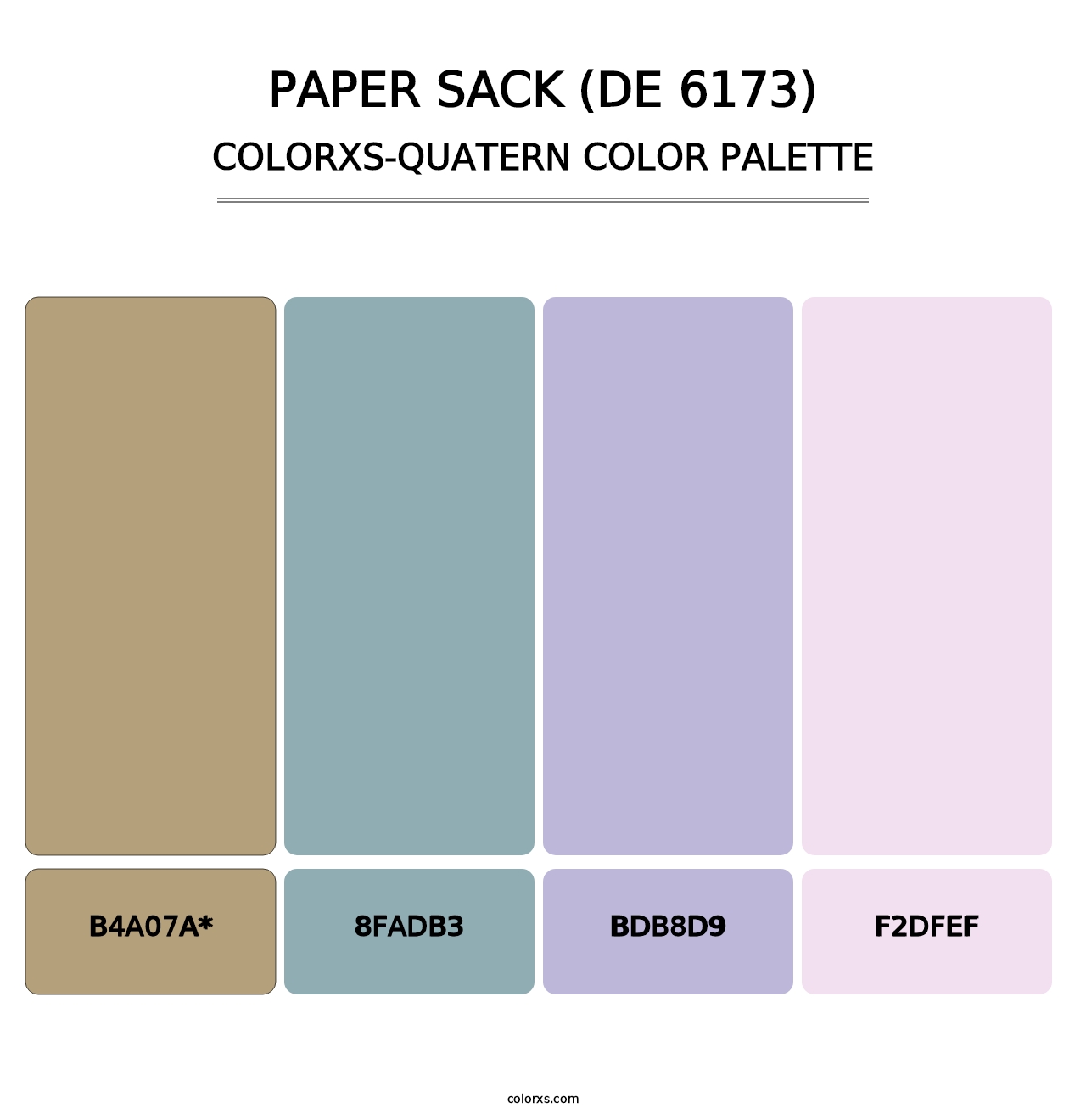 Paper Sack (DE 6173) - Colorxs Quatern Palette