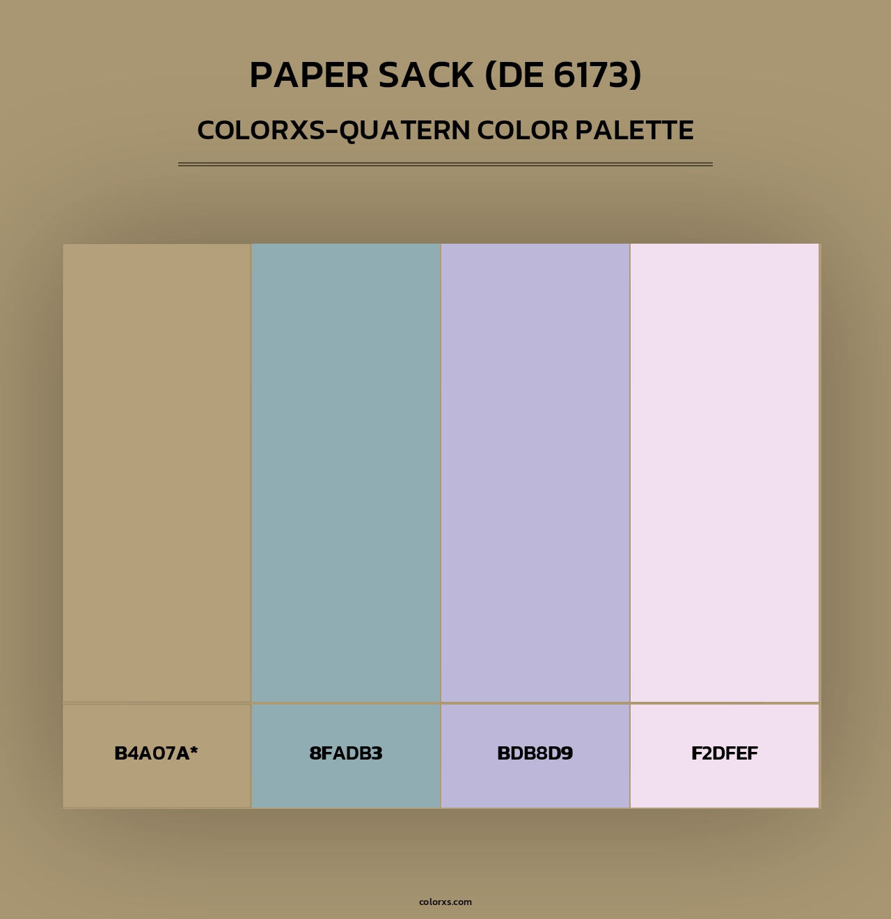 Paper Sack (DE 6173) - Colorxs Quad Palette