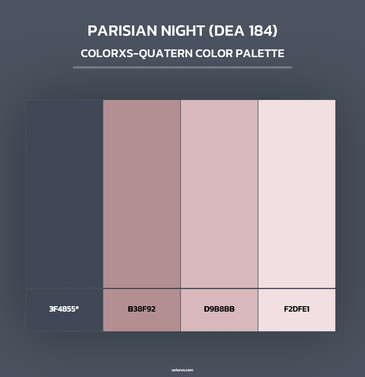 Parisian Night (DEA 184) - Colorxs Quad Palette