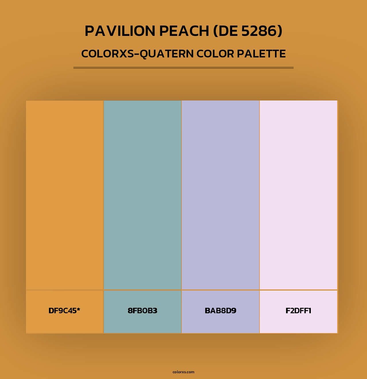 Pavilion Peach (DE 5286) - Colorxs Quad Palette