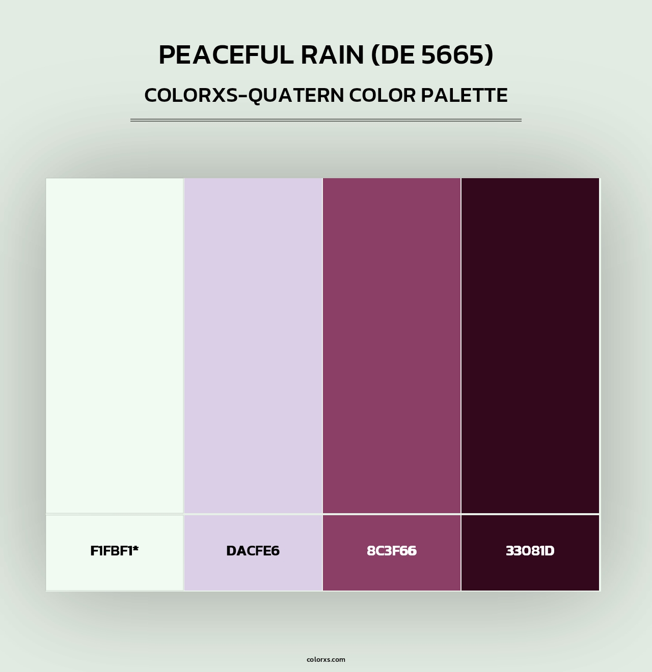 Peaceful Rain (DE 5665) - Colorxs Quad Palette