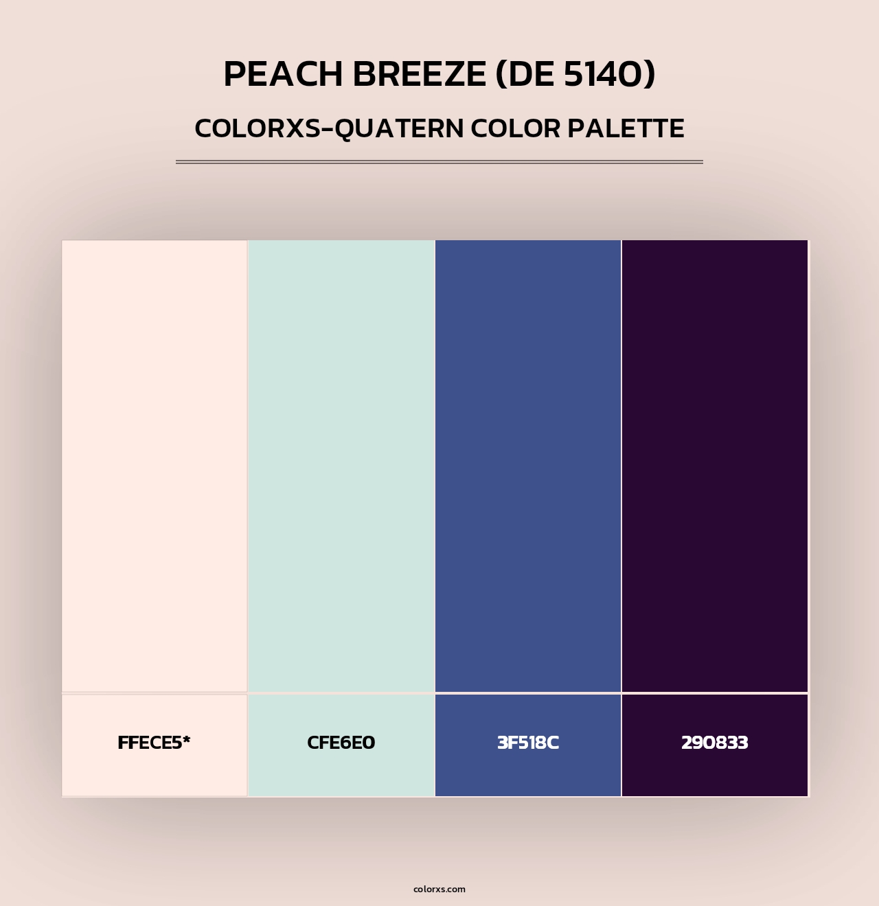 Peach Breeze (DE 5140) - Colorxs Quad Palette