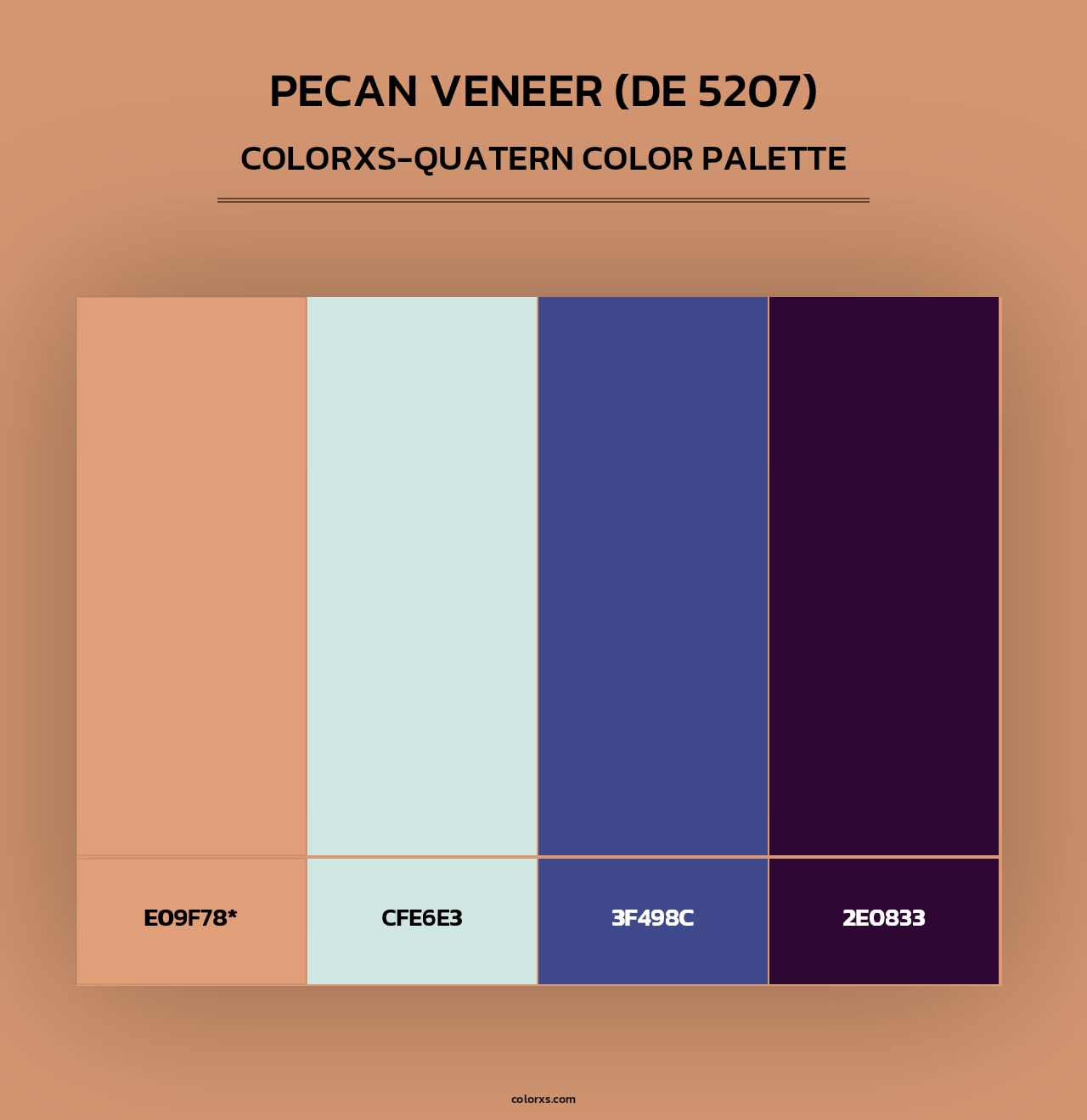 Pecan Veneer (DE 5207) - Colorxs Quad Palette