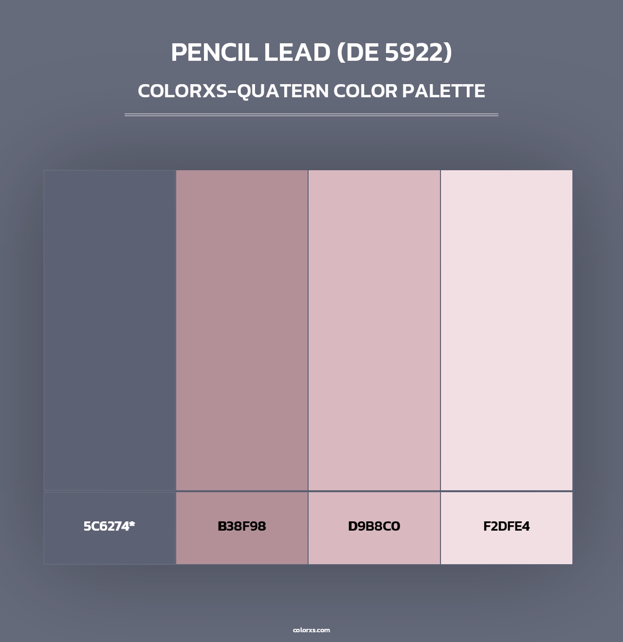 Pencil Lead (DE 5922) - Colorxs Quad Palette