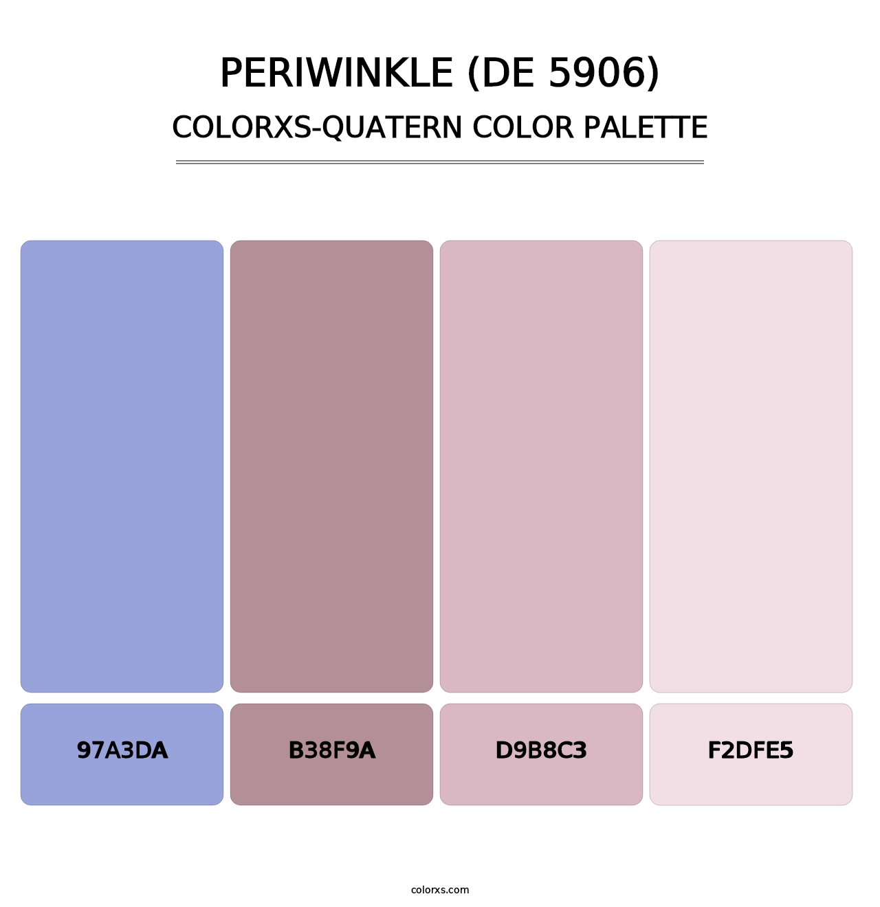 Periwinkle (DE 5906) - Colorxs Quatern Palette