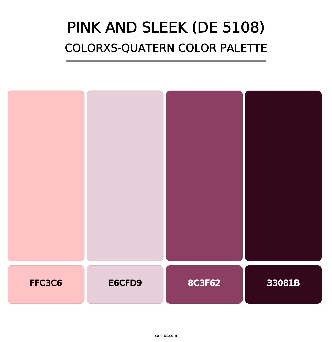 Pink and Sleek (DE 5108) - Colorxs Quatern Palette