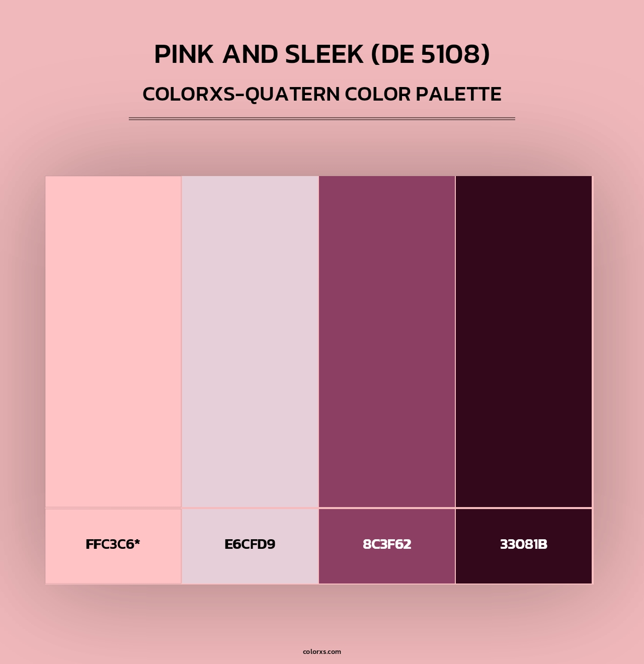Pink and Sleek (DE 5108) - Colorxs Quad Palette