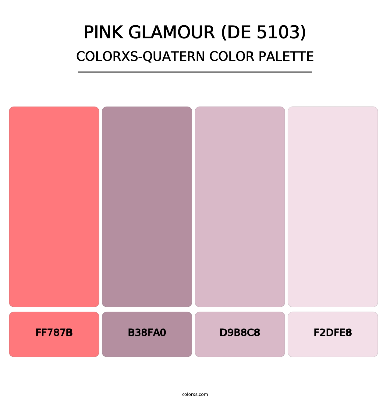 Pink Glamour (DE 5103) - Colorxs Quatern Palette