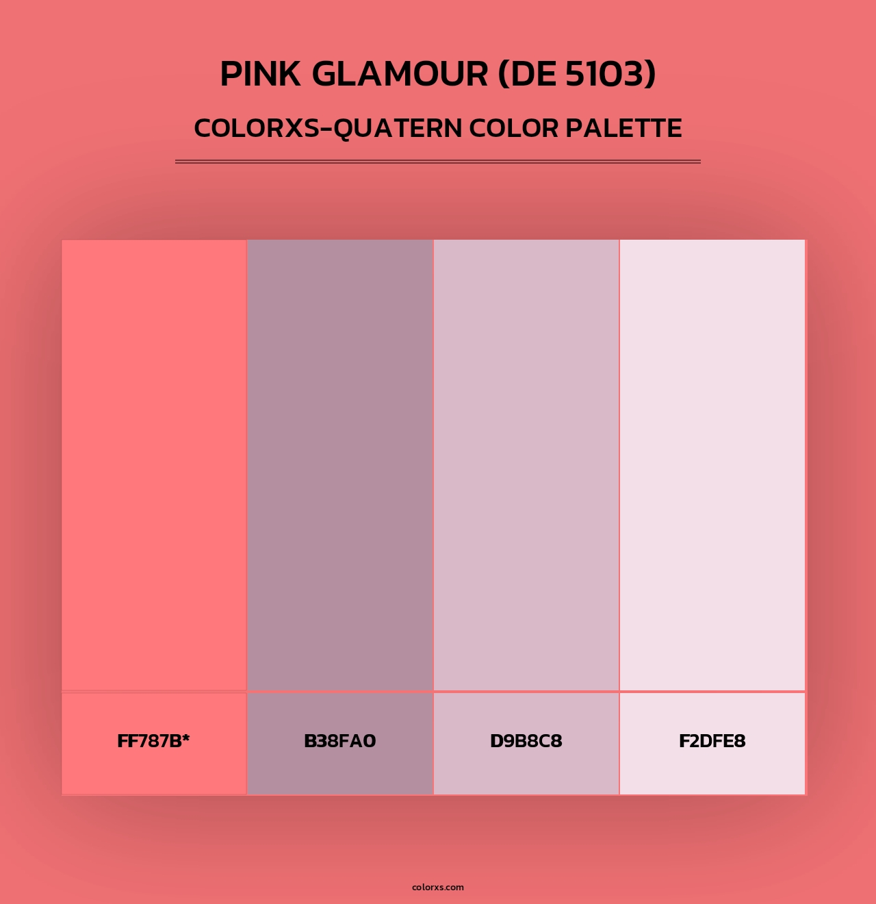 Pink Glamour (DE 5103) - Colorxs Quad Palette