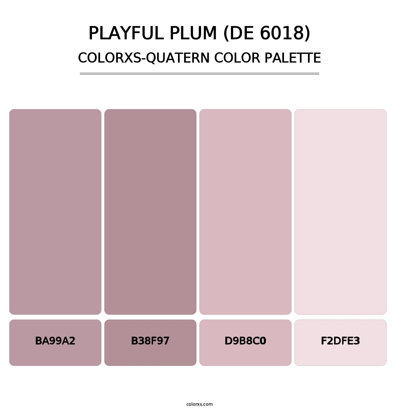 Playful Plum (DE 6018) - Colorxs Quatern Palette