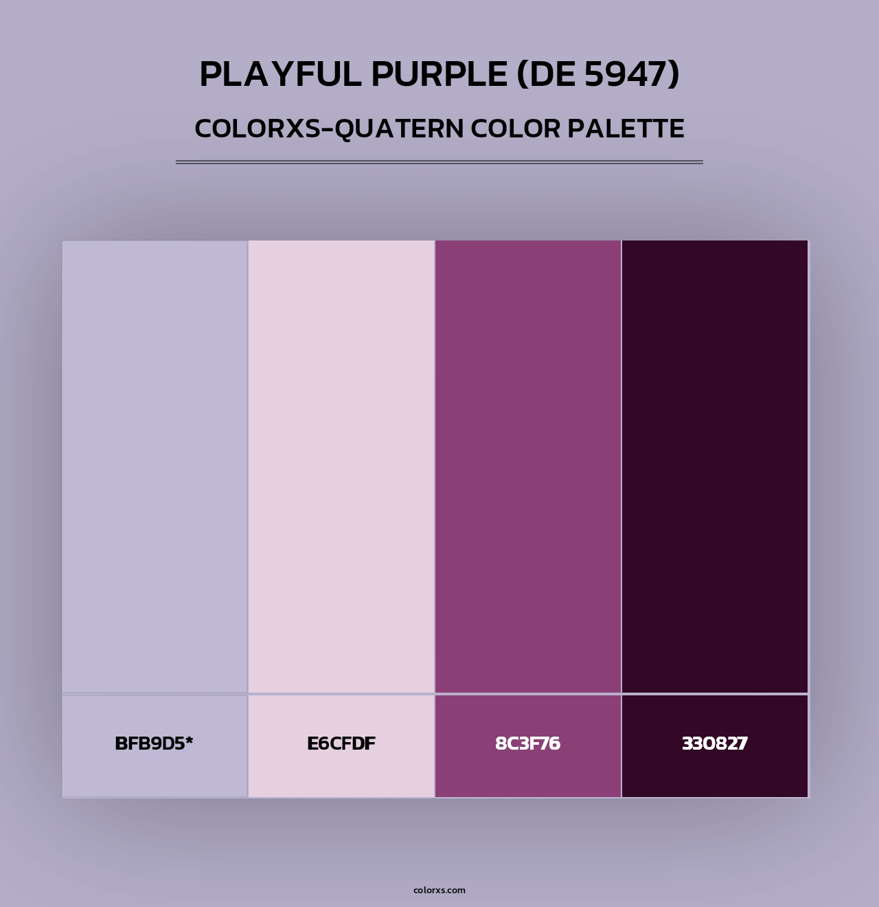Playful Purple (DE 5947) - Colorxs Quad Palette