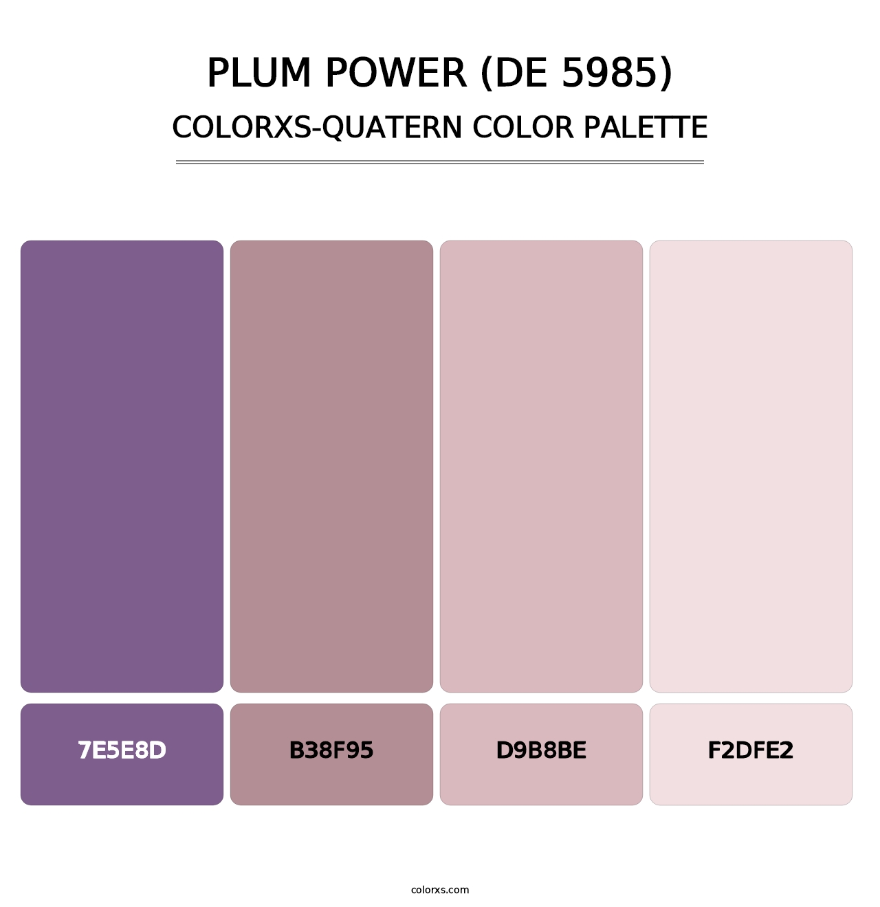 Plum Power (DE 5985) - Colorxs Quatern Palette