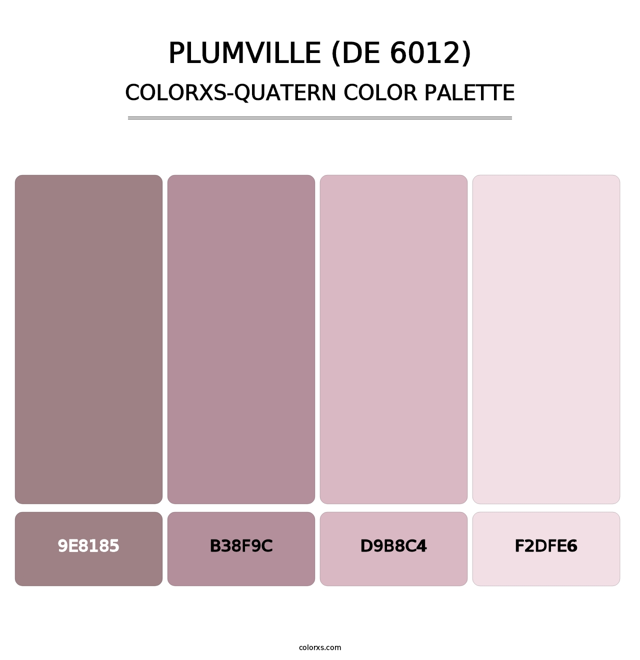 Plumville (DE 6012) - Colorxs Quatern Palette