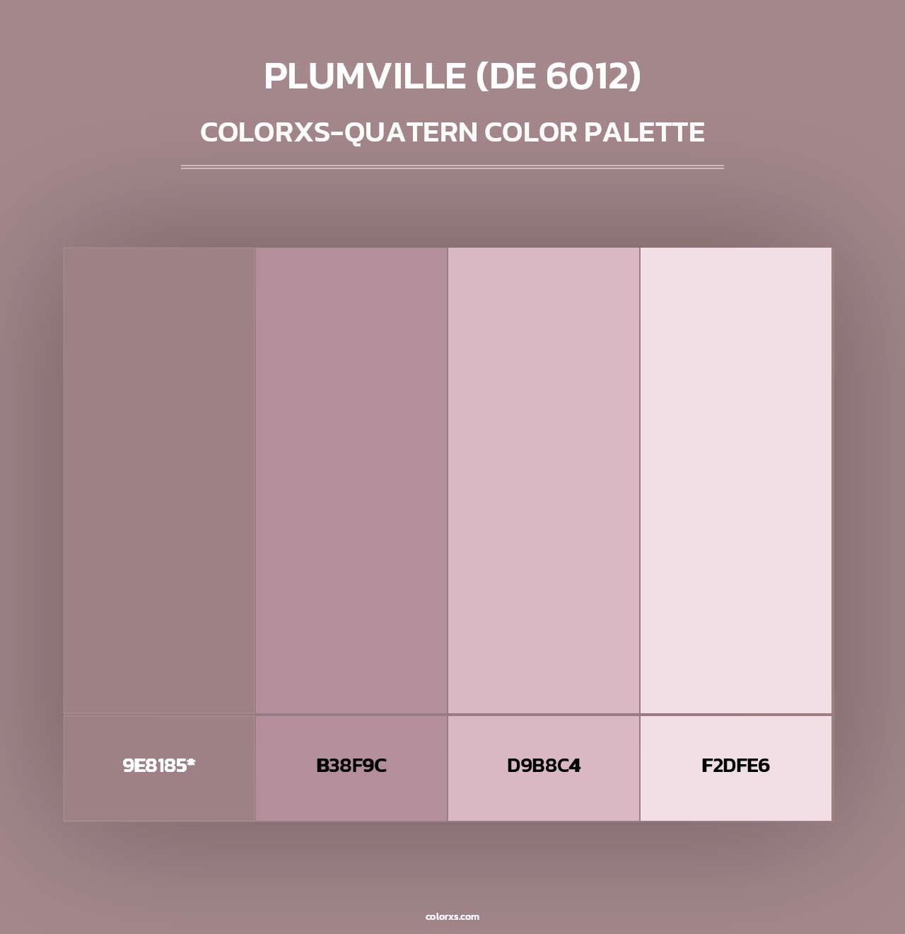 Plumville (DE 6012) - Colorxs Quad Palette