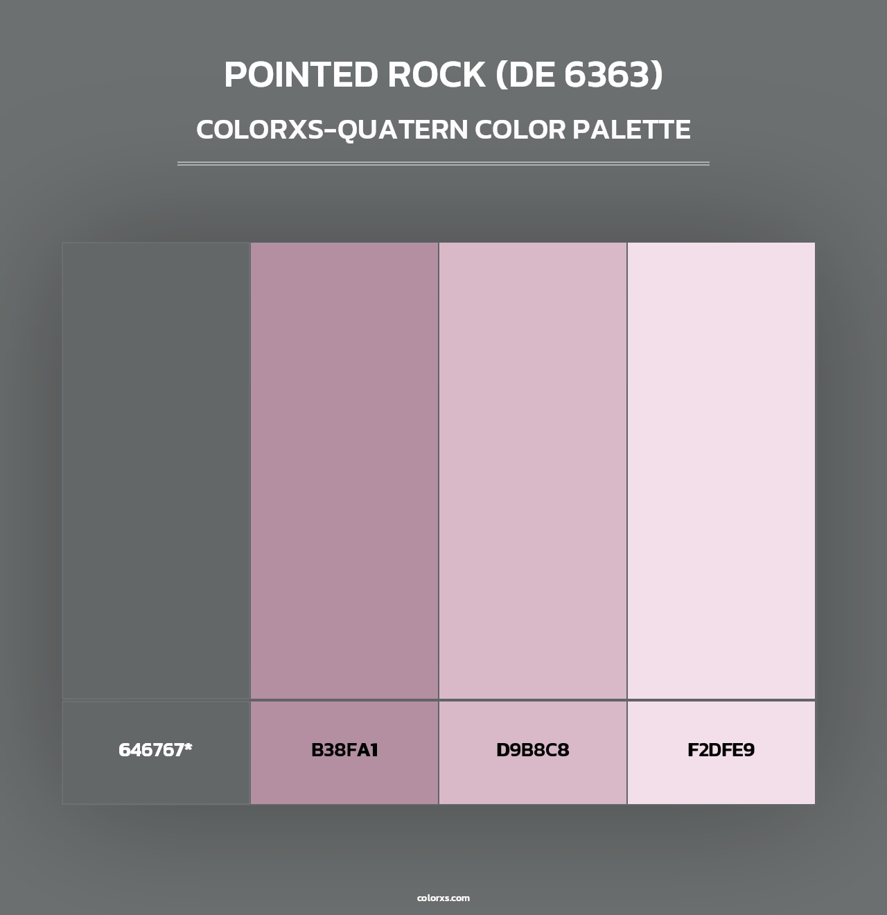 Pointed Rock (DE 6363) - Colorxs Quad Palette