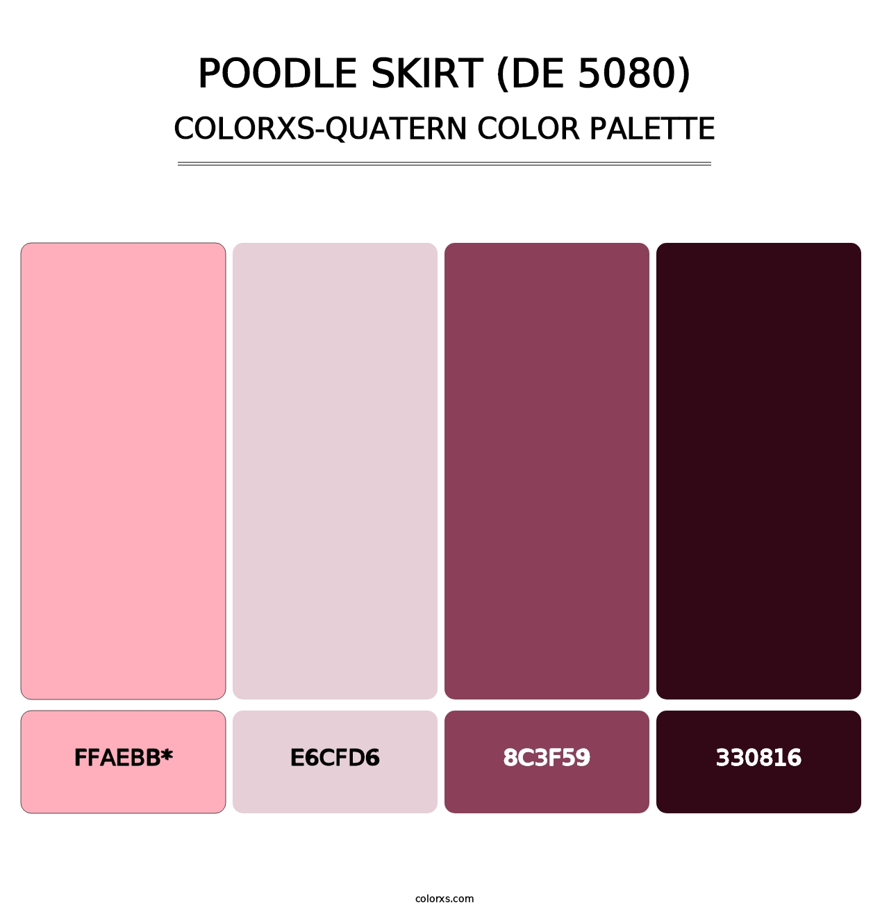 Poodle Skirt (DE 5080) - Colorxs Quatern Palette