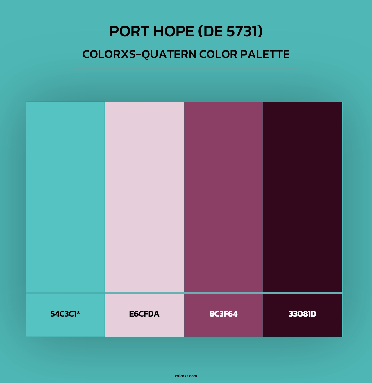Port Hope (DE 5731) - Colorxs Quad Palette