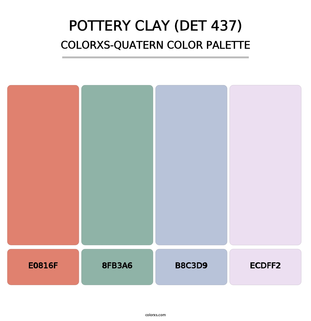 Pottery Clay (DET 437) - Colorxs Quatern Palette