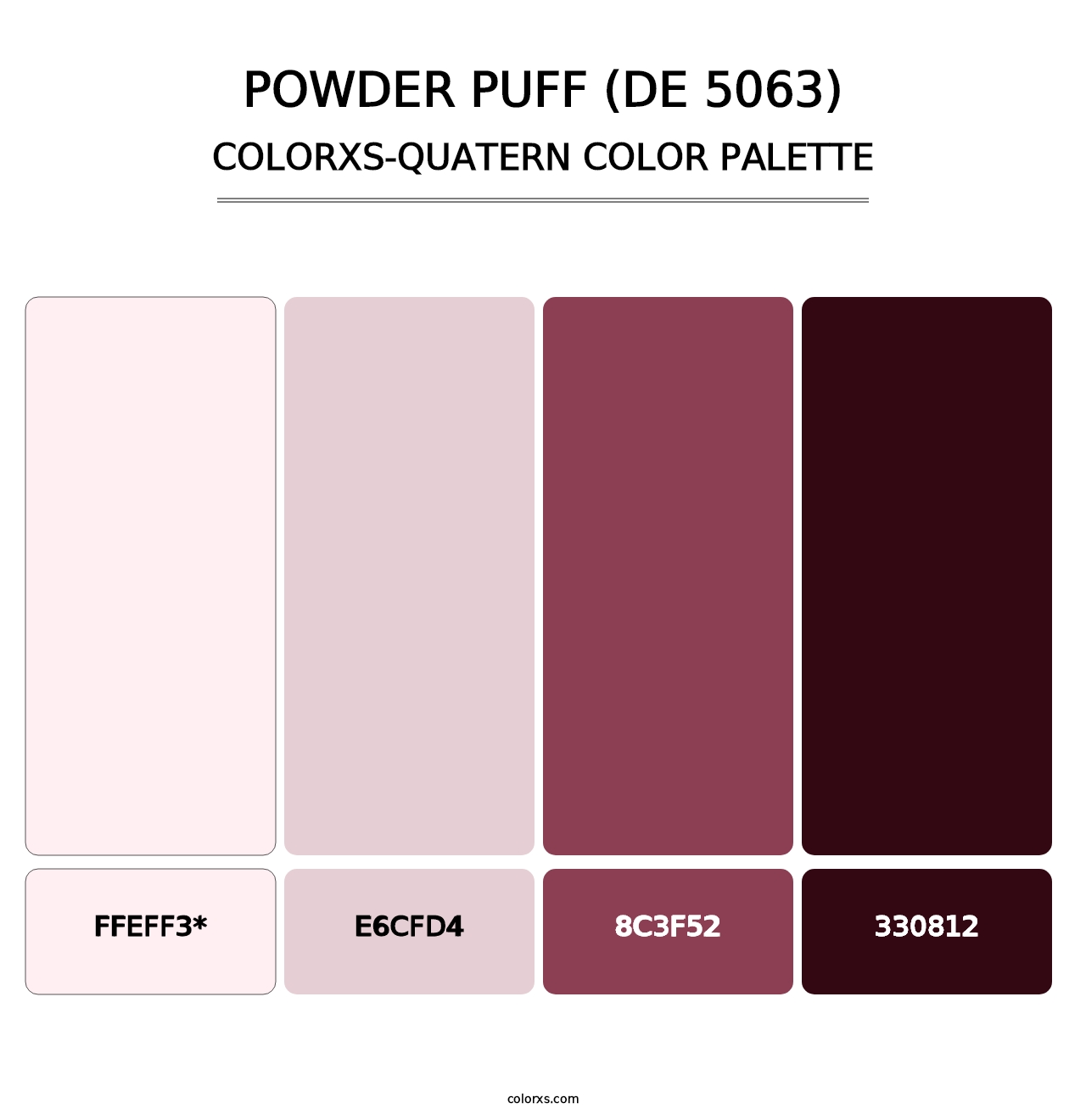 Powder Puff (DE 5063) - Colorxs Quatern Palette