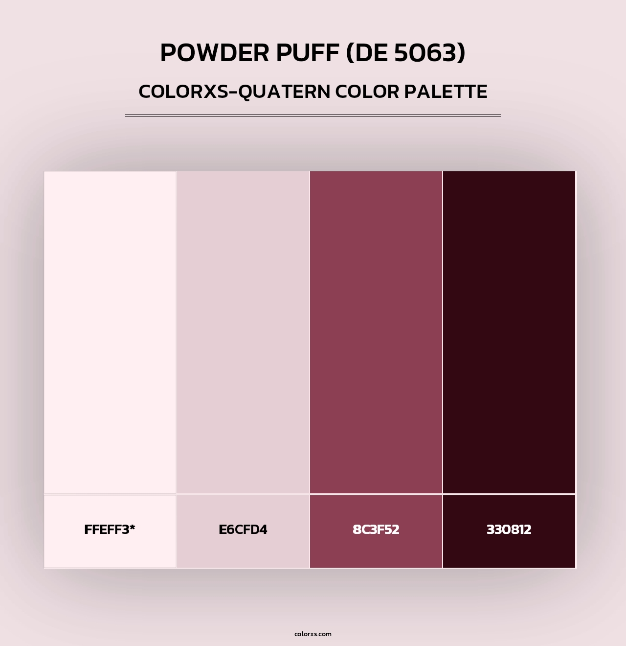 Powder Puff (DE 5063) - Colorxs Quad Palette
