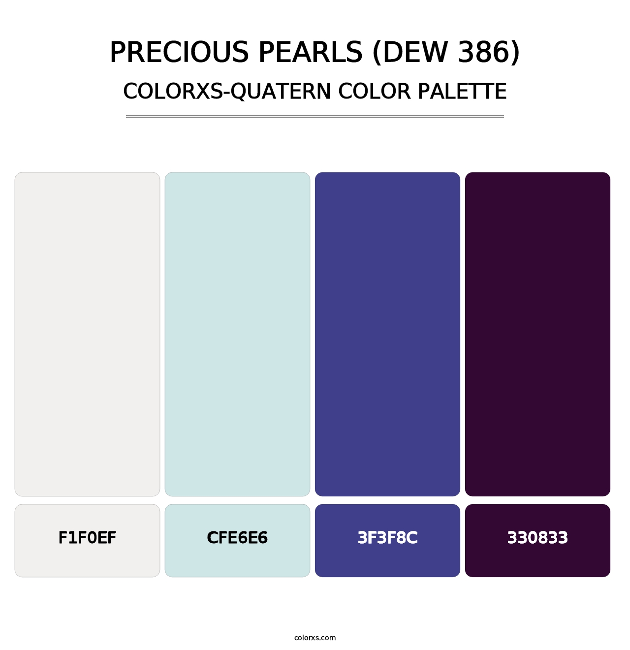 Precious Pearls (DEW 386) - Colorxs Quatern Palette