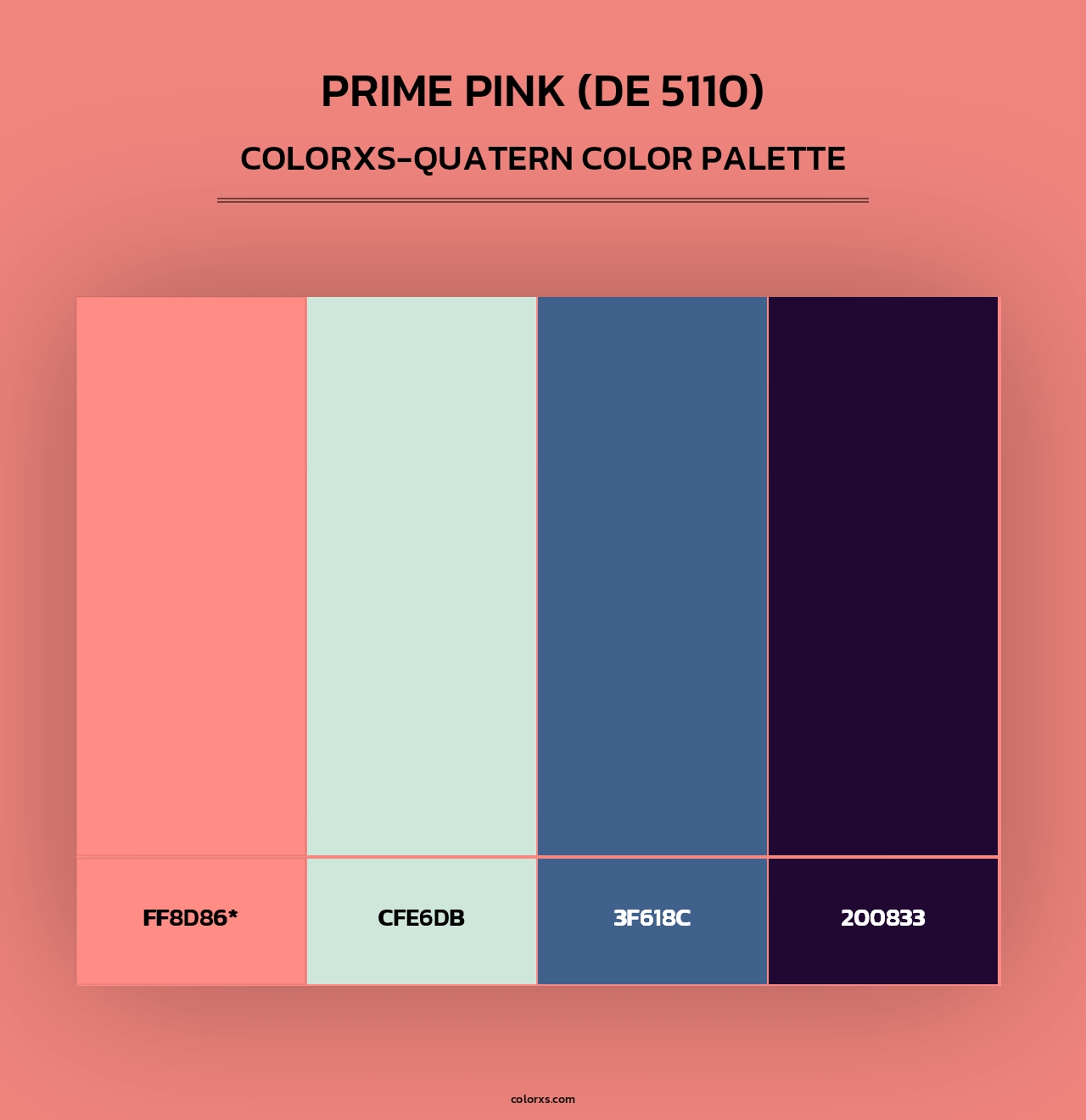 Prime Pink (DE 5110) - Colorxs Quad Palette