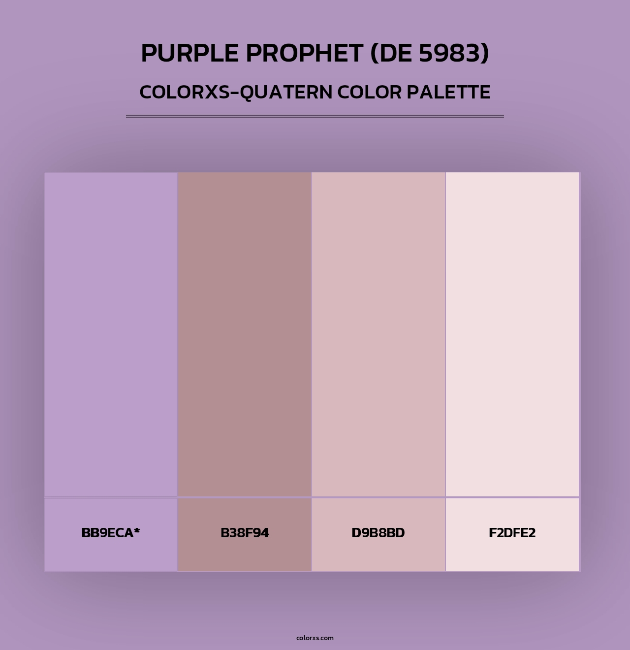 Purple Prophet (DE 5983) - Colorxs Quad Palette
