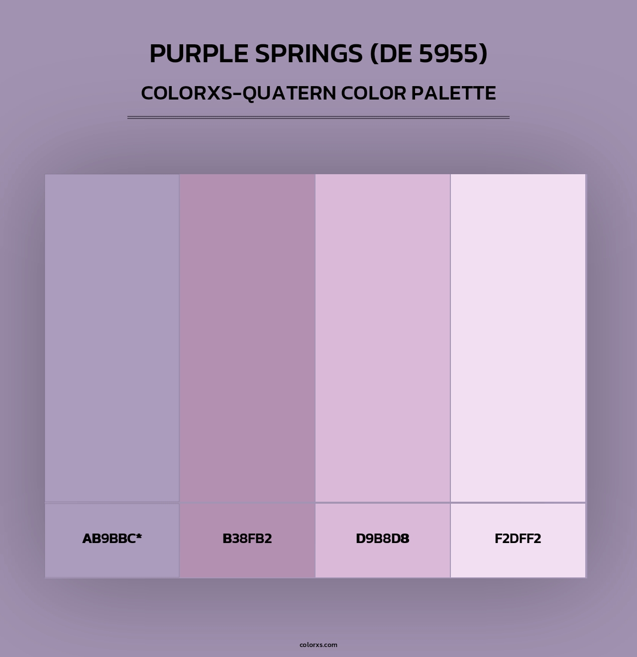 Purple Springs (DE 5955) - Colorxs Quad Palette