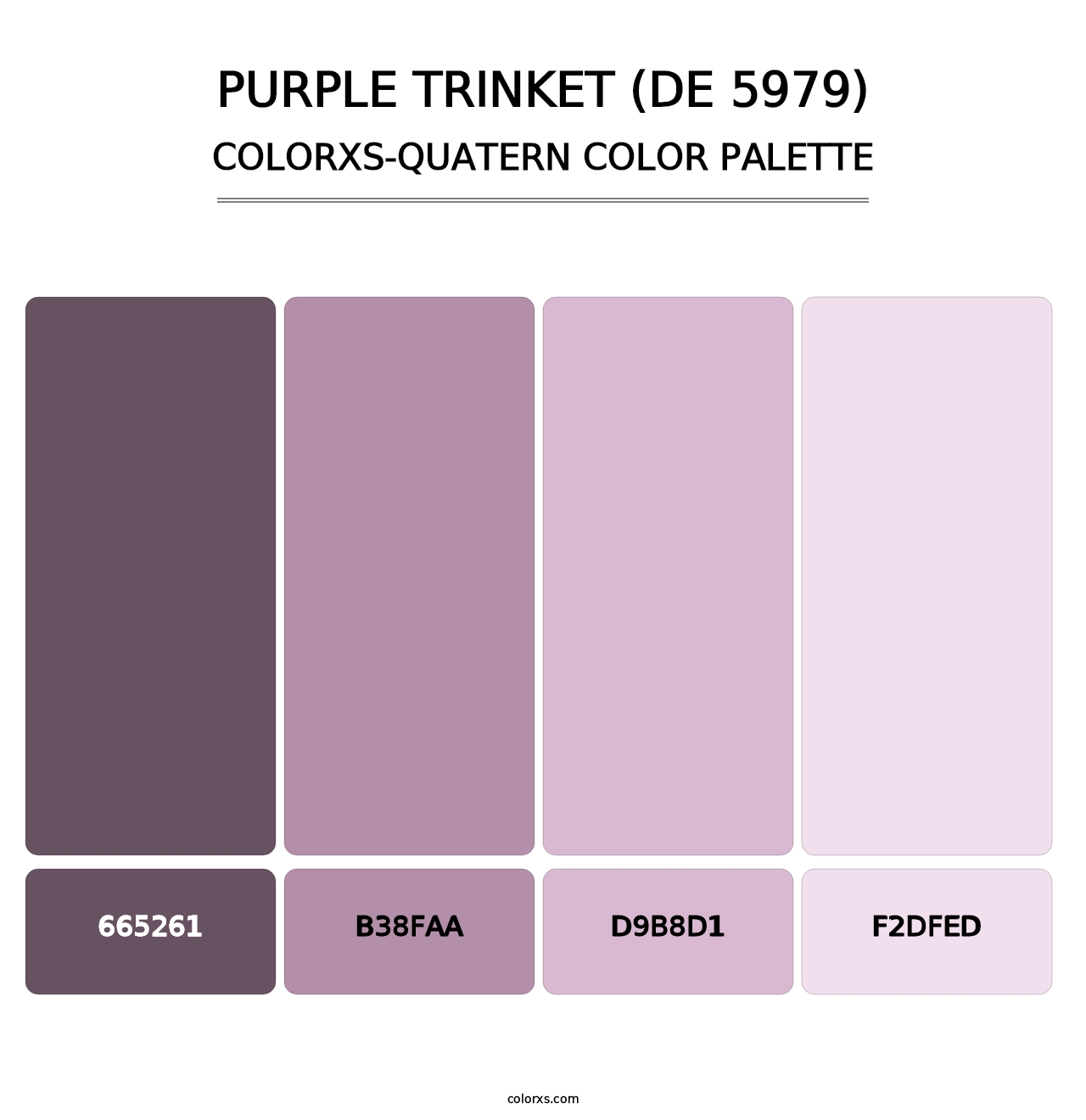 Purple Trinket (DE 5979) - Colorxs Quatern Palette