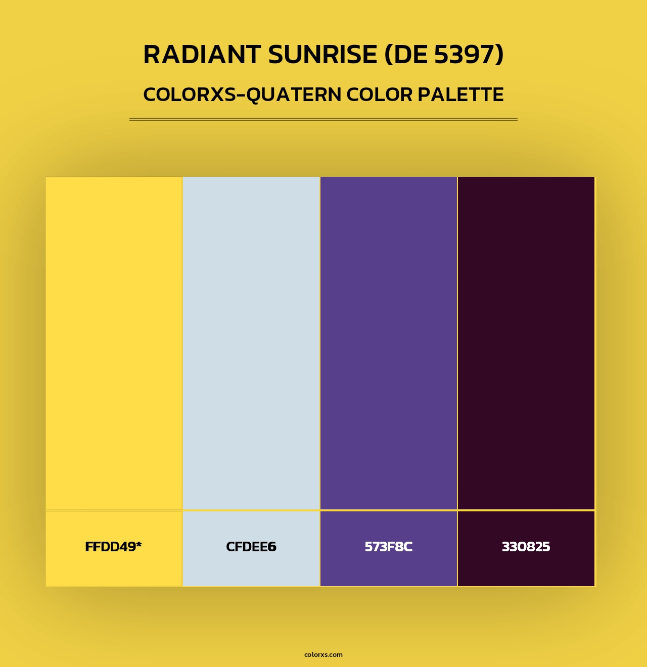 Radiant Sunrise (DE 5397) - Colorxs Quad Palette