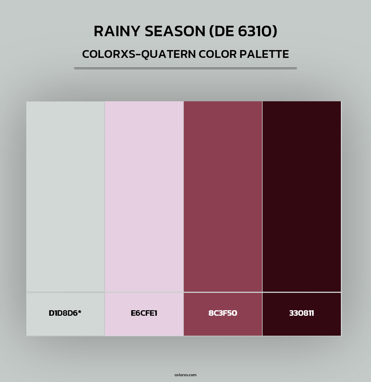 Rainy Season (DE 6310) - Colorxs Quad Palette