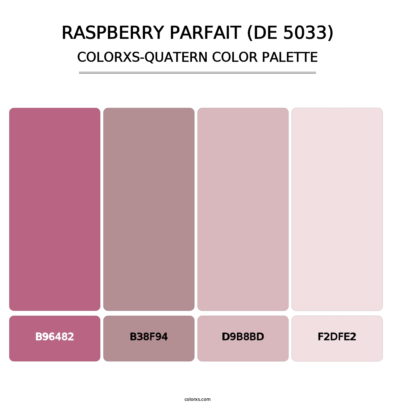 Raspberry Parfait (DE 5033) - Colorxs Quatern Palette